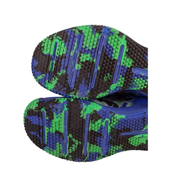 Under Armor UA Mainshock 2 Blue/Green Camo Shoes Size Youth 5.5Y [3022865-400] - Picture 9 of 10